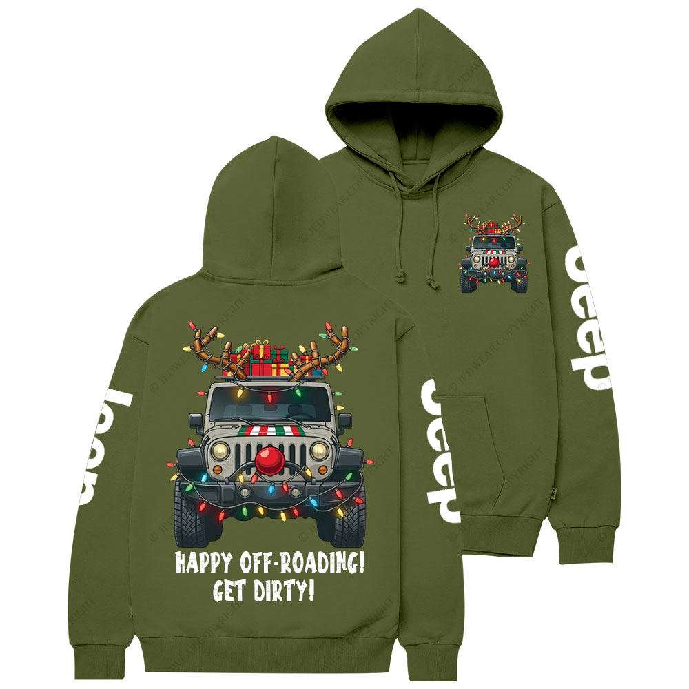 Happy Off-Roading Get Dirty Jpmas Casual Hoodie