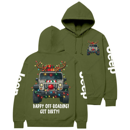 Happy Off-Roading Get Dirty Jpmas Casual Hoodie