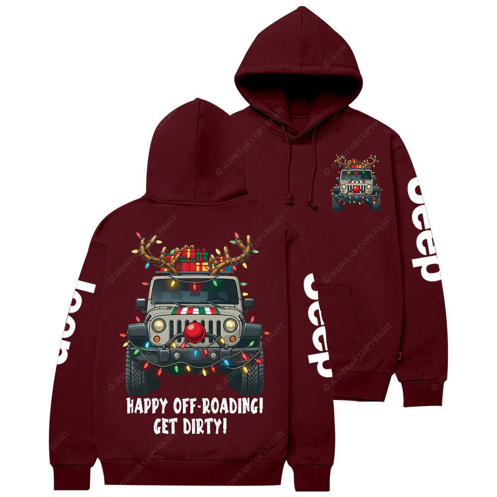 Happy Off-Roading Get Dirty Jpmas Casual Hoodie