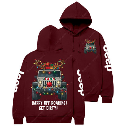 Happy Off-Roading Get Dirty Jpmas Casual Hoodie
