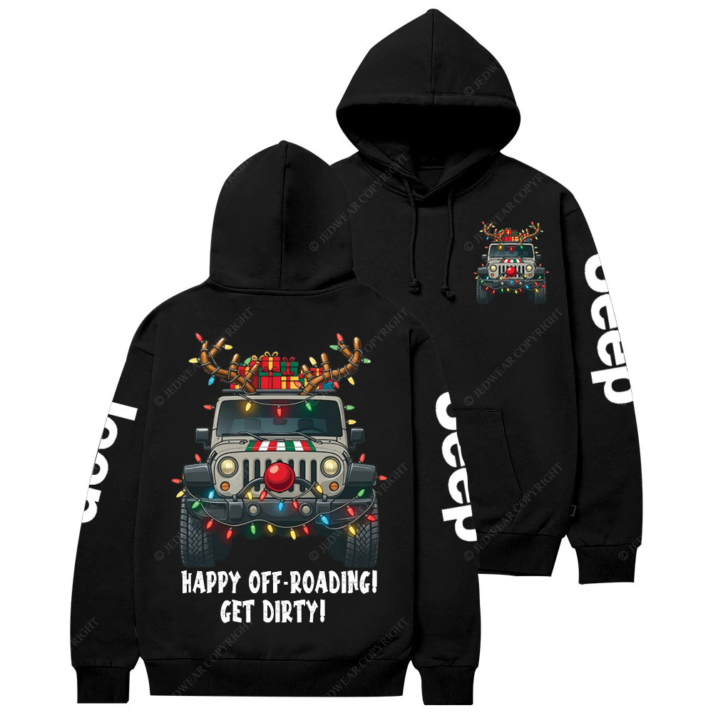 Happy Off-Roading Get Dirty Jpmas Casual Hoodie
