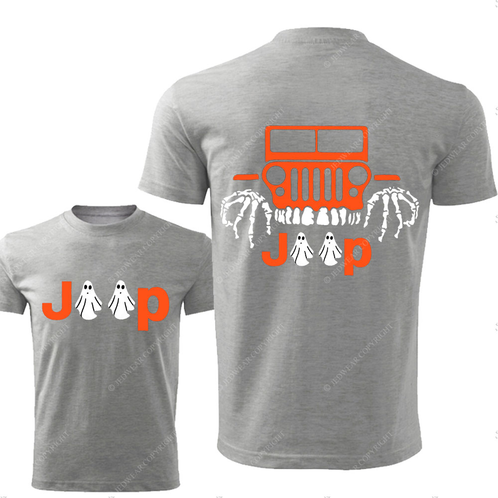Jp Ghost Halloween Double Printed T-Shirt