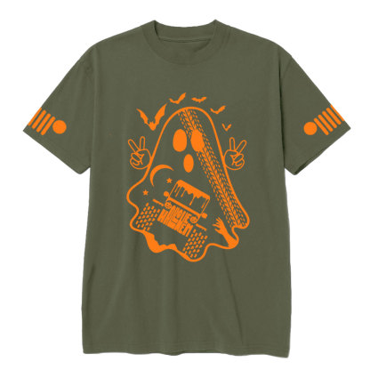 Ghost Truck Franklin Jp 4x4 Halloween T-shirt