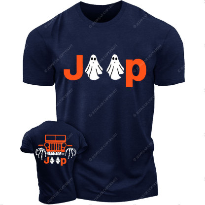 Jp Ghost Halloween Double Printed T-Shirt