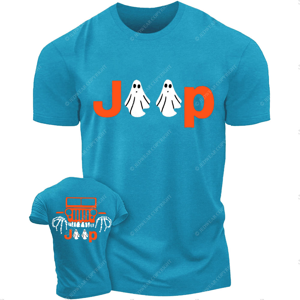 Jp Ghost Halloween Double Printed T-Shirt