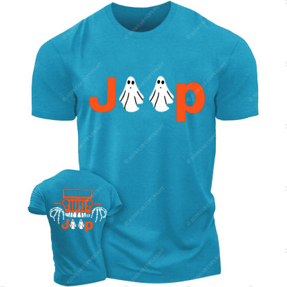 Jp Ghost Halloween Double Printed T-Shirt