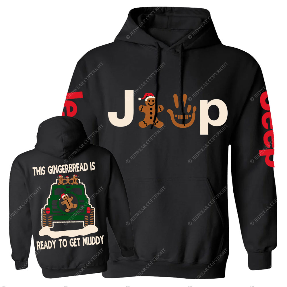 This Gingerbread is Ready to Get Muddy Jp Casual Hoodie