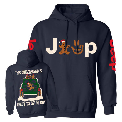 This Gingerbread is Ready to Get Muddy Jp Casual Hoodie