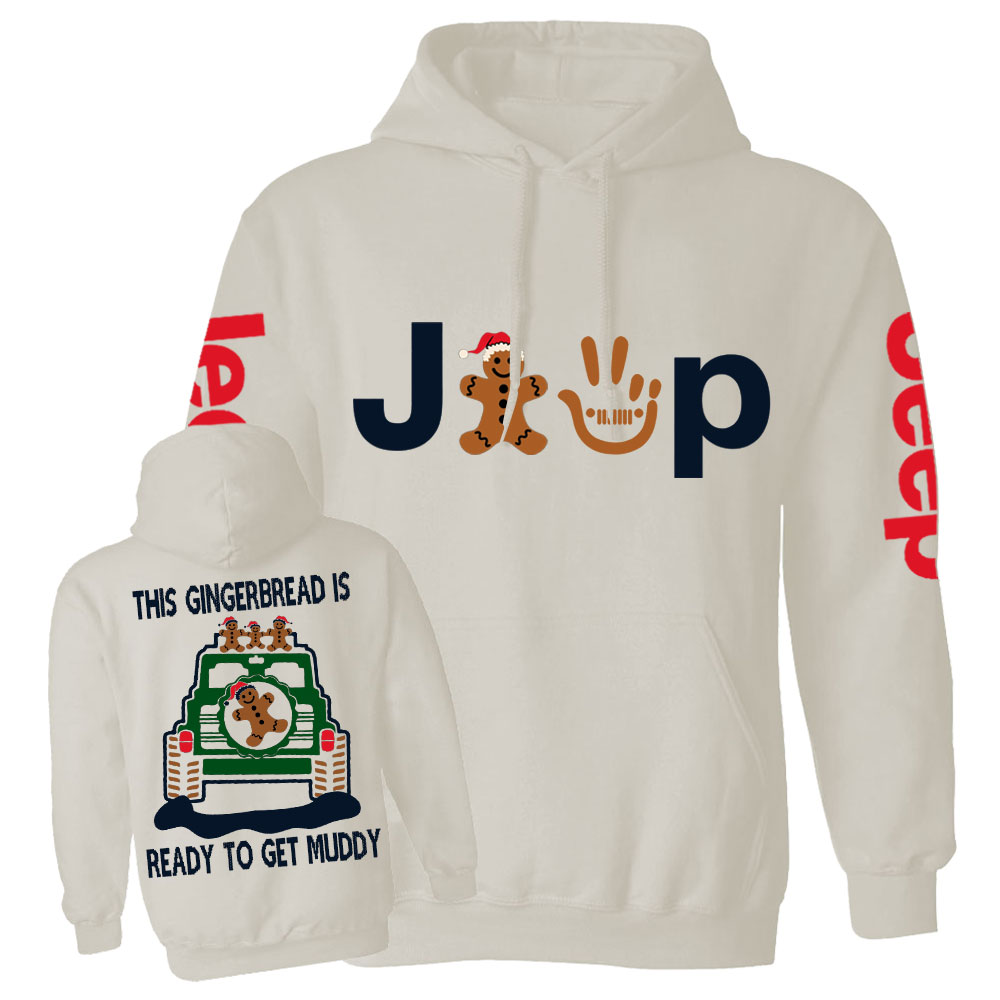 This Gingerbread is Ready to Get Muddy Jp Casual Hoodie