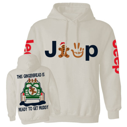 This Gingerbread is Ready to Get Muddy Jp Casual Hoodie