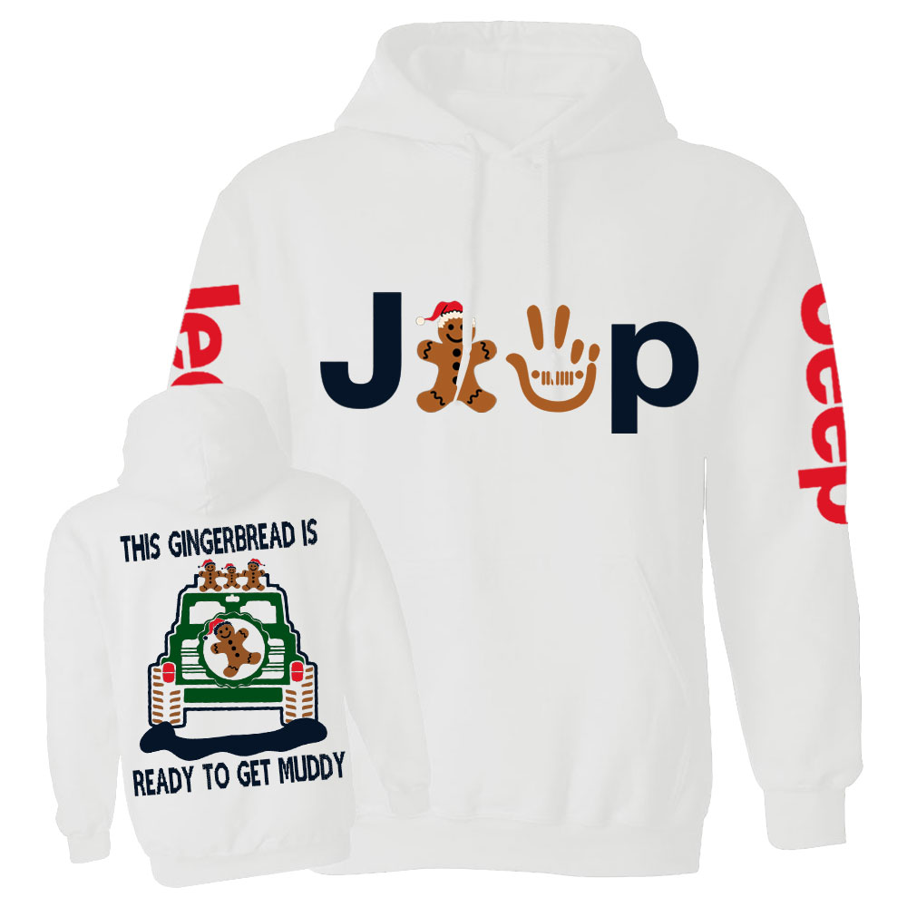 This Gingerbread is Ready to Get Muddy Jp Casual Hoodie