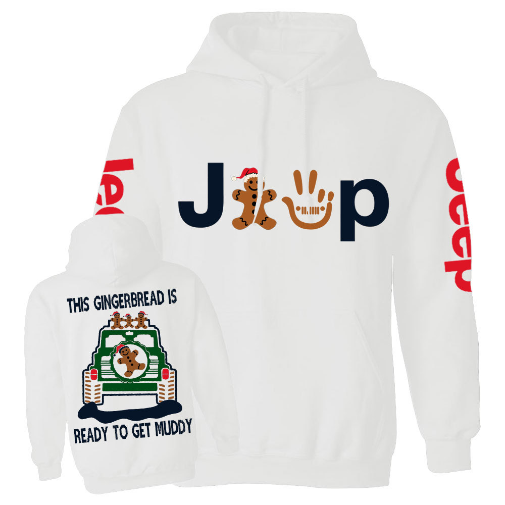 This Gingerbread is Ready to Get Muddy Jp Casual Hoodie