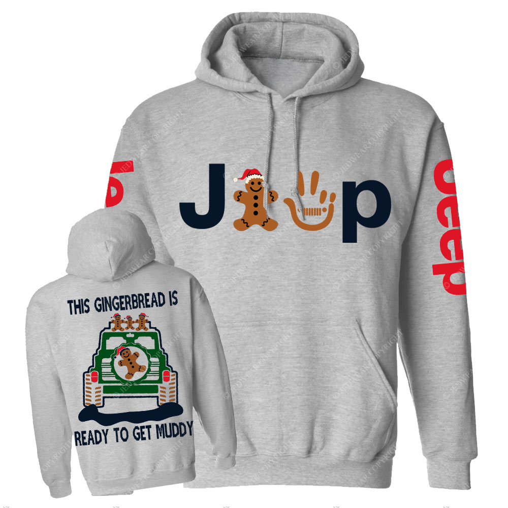 This Gingerbread is Ready to Get Muddy Jp Casual Hoodie