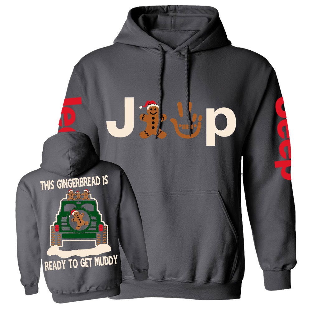 This Gingerbread is Ready to Get Muddy Jp Casual Hoodie