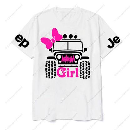 Offroad Pink Girl, 4x4 Jp Life T-Shirt