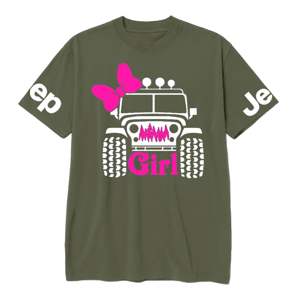 Offroad Pink Girl, 4x4 Jp Life T-Shirt