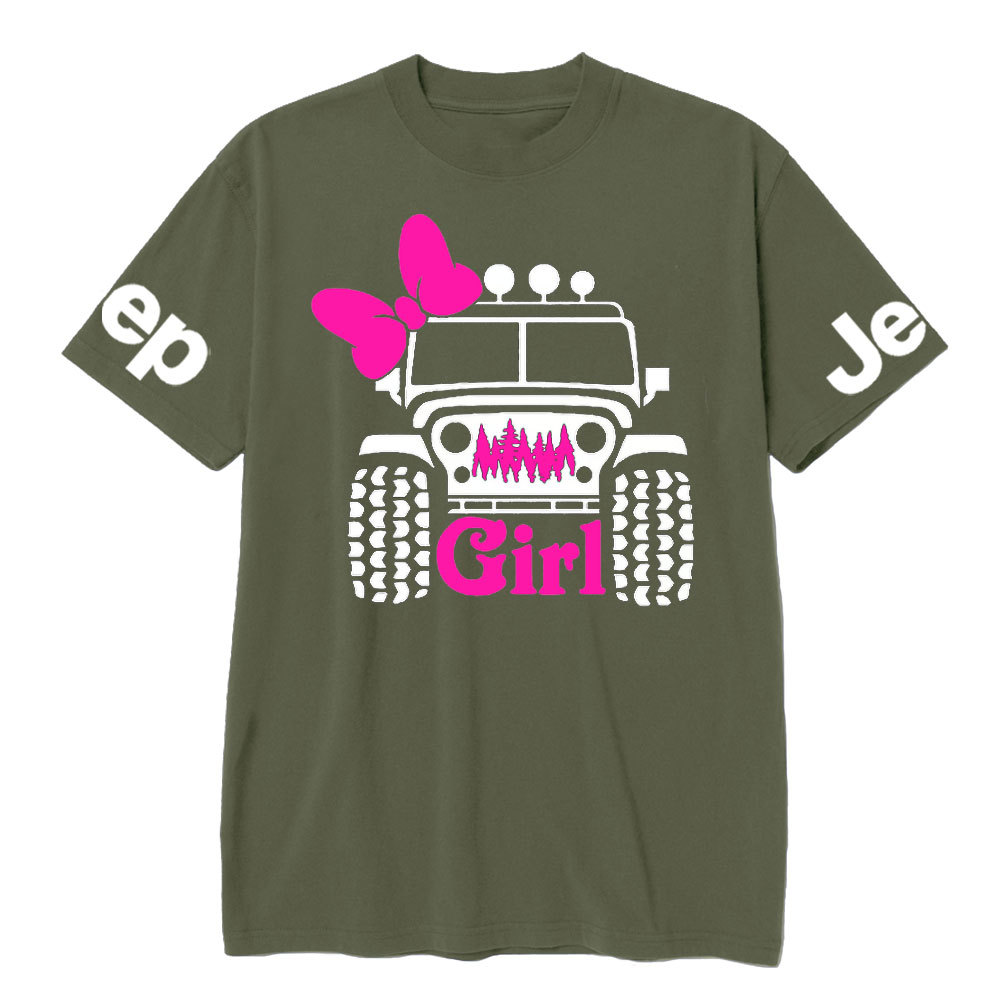 Offroad Pink Girl, 4x4 Jp Life T-Shirt