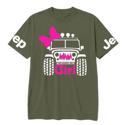 Offroad Pink Girl, 4x4 Jp Life T-Shirt