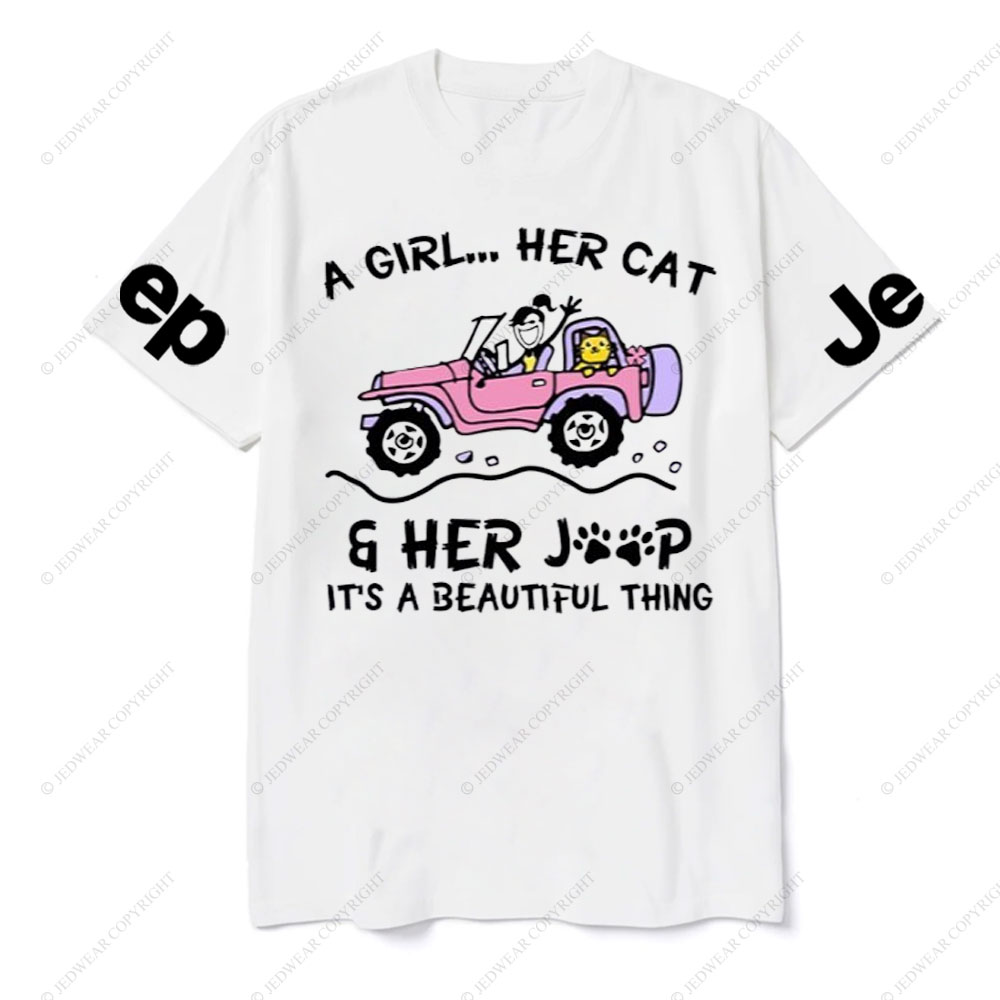 A Girl Her Cat And Her Jp It’s A Beautiful Thing T-Shirt