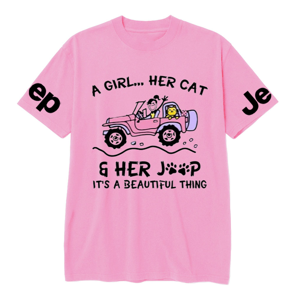 A Girl Her Cat And Her Jp It’s A Beautiful Thing T-Shirt