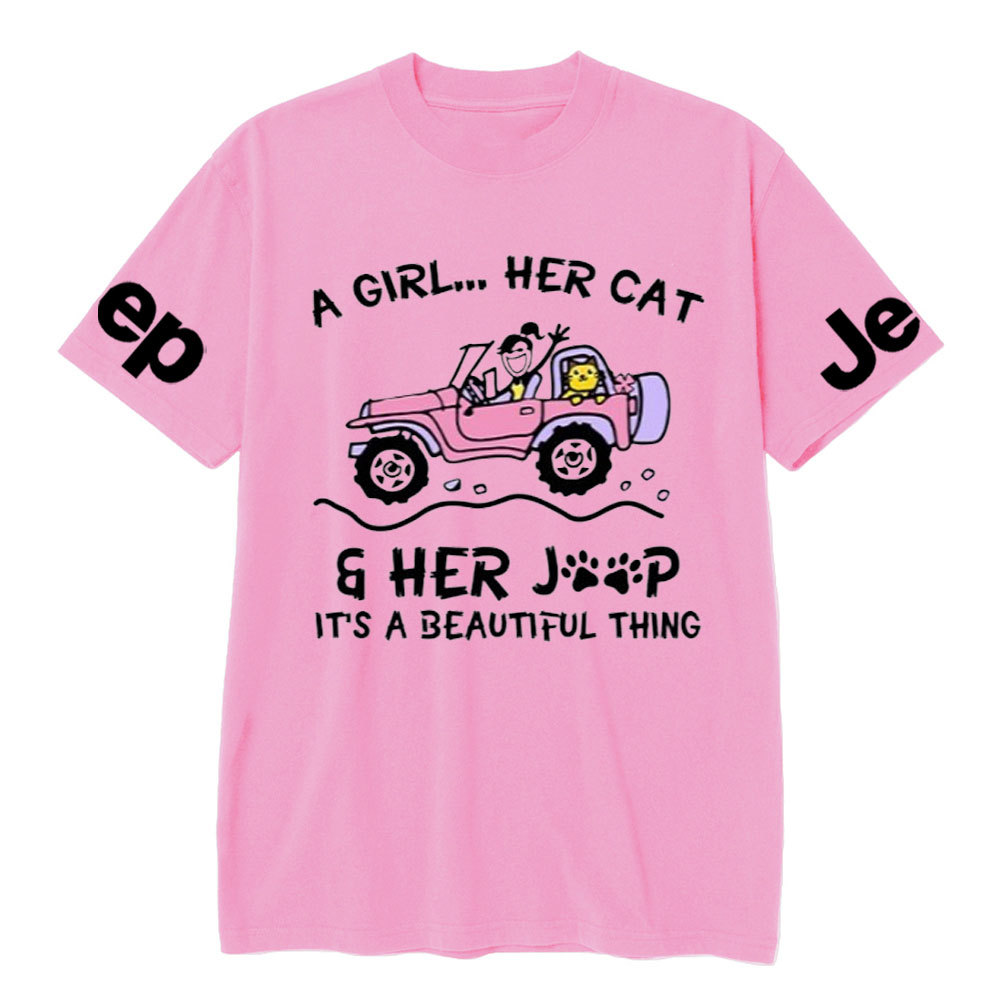A Girl Her Cat And Her Jp It’s A Beautiful Thing T-Shirt