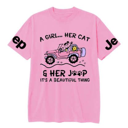A Girl Her Cat And Her Jp It’s A Beautiful Thing T-Shirt