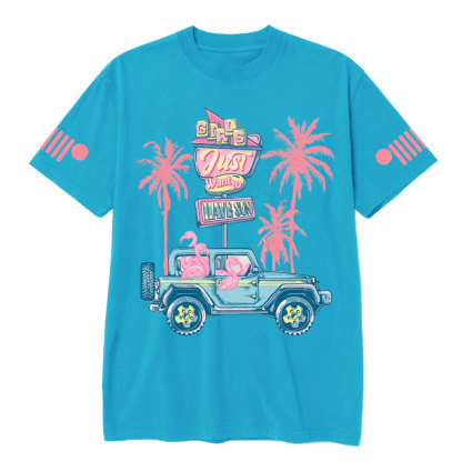 Flamingo Girls Just Want to Have Sun with Jp T-Shirt