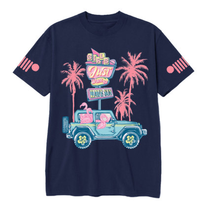 Flamingo Girls Just Want to Have Sun with Jp T-Shirt