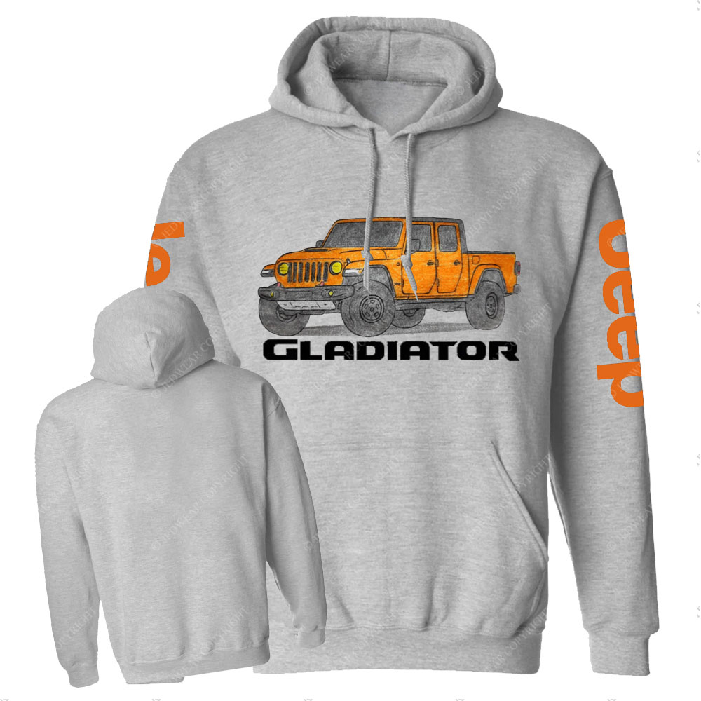 Jp Gladiator Orange Crayon Drawing Casual Hoodie