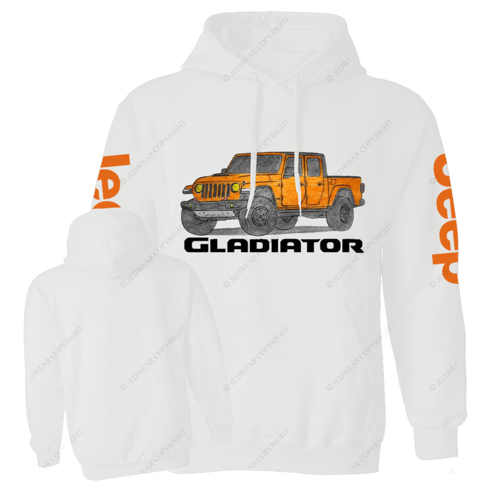 Jp Gladiator Orange Crayon Drawing Casual Hoodie