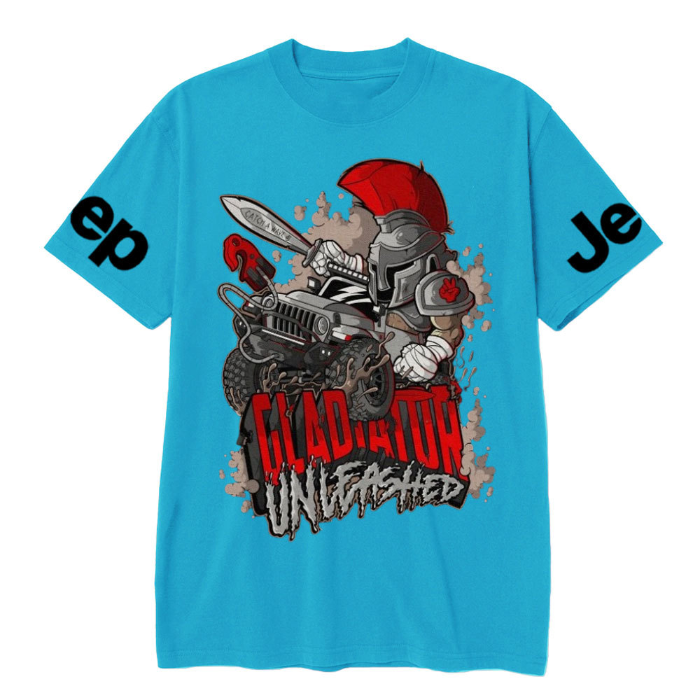 Jp Gladiator in a Cartoon Style T-shirt