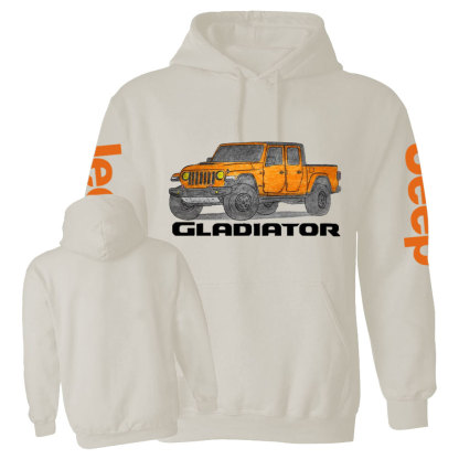 Jp Gladiator Orange Crayon Drawing Casual Hoodie