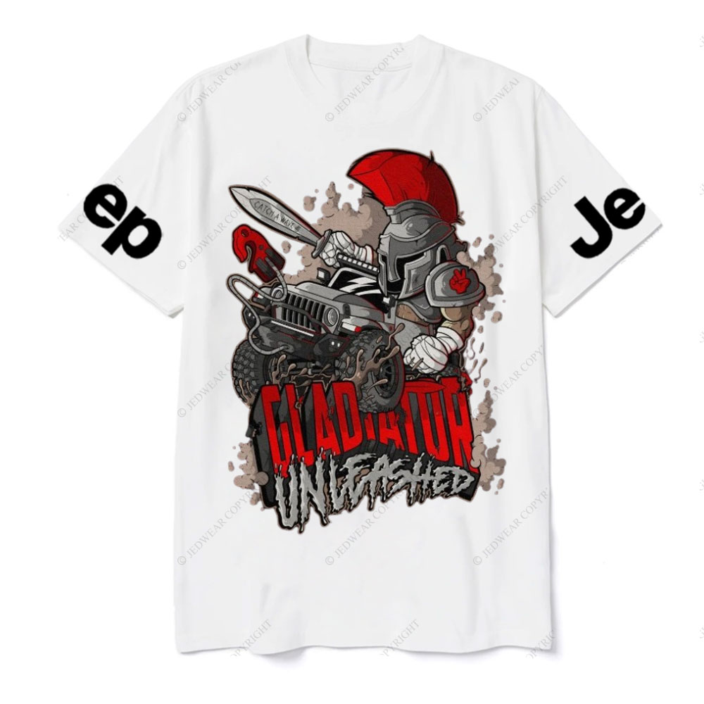 Jp Gladiator in a Cartoon Style T-shirt