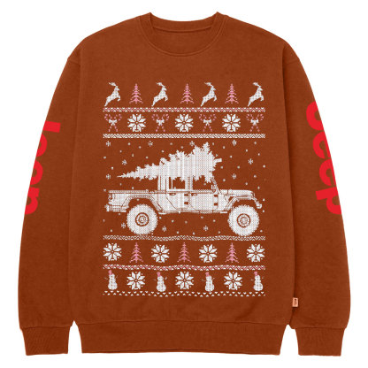 Jp Gladiator Christmas Ugly Crew Neck Sweatshirt