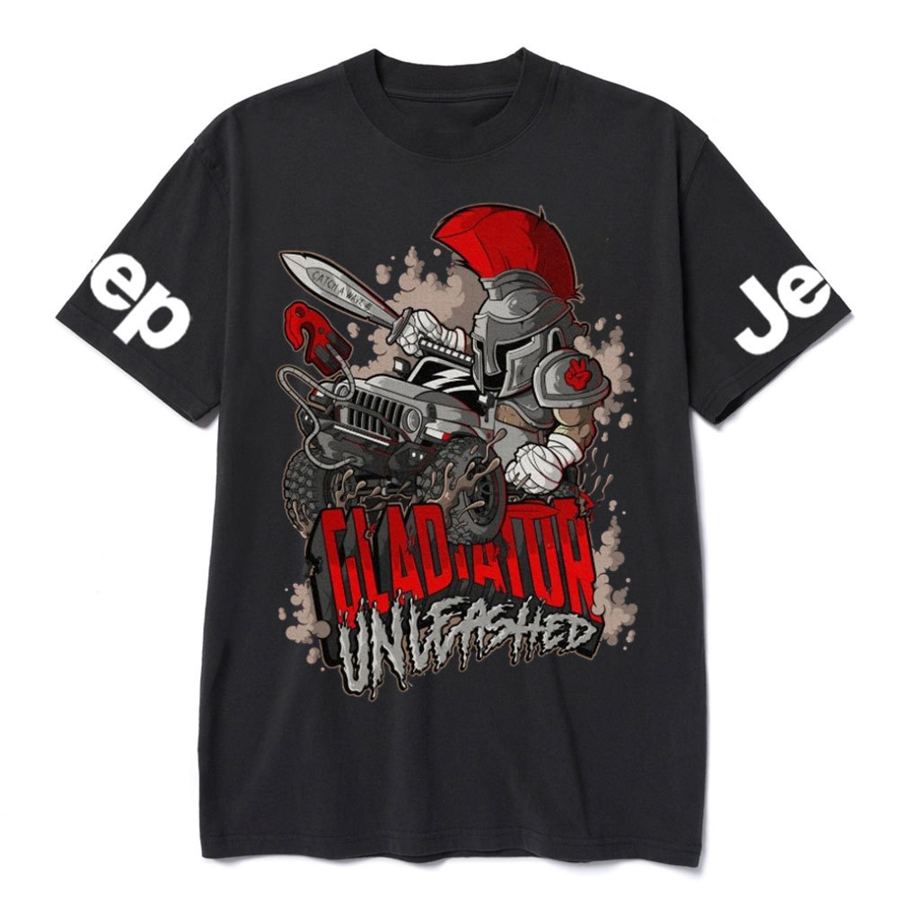Jp Gladiator in a Cartoon Style T-shirt