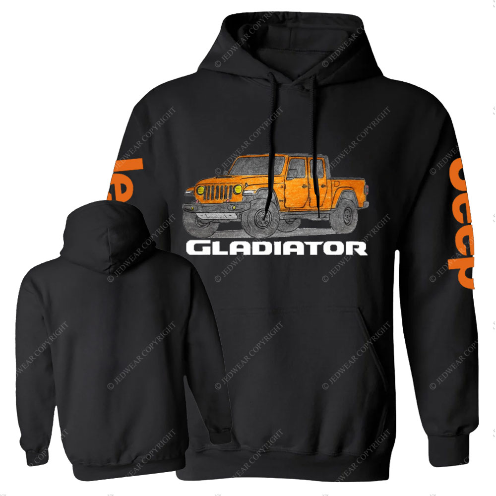 Jp Gladiator Orange Crayon Drawing Casual Hoodie