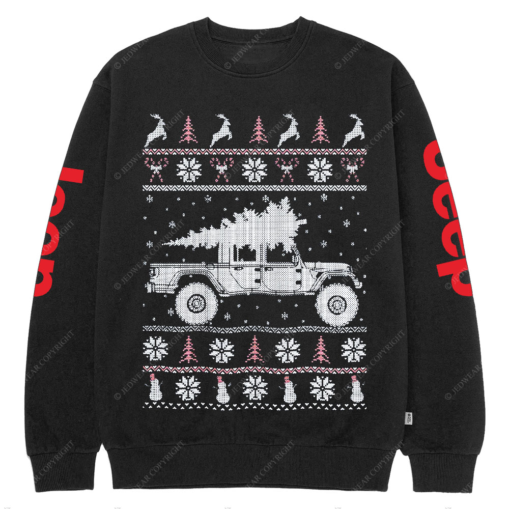Jp Gladiator Christmas Ugly Crew Neck Sweatshirt