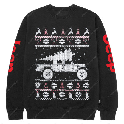 Jp Gladiator Christmas Ugly Crew Neck Sweatshirt