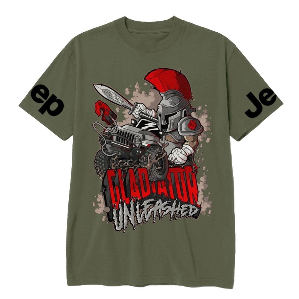 Jp Gladiator in a Cartoon Style T-shirt