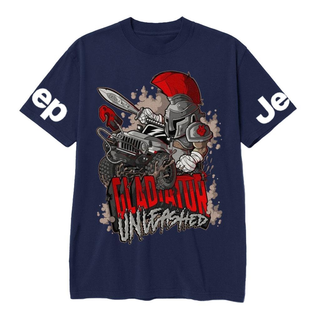 Jp Gladiator in a Cartoon Style T-shirt
