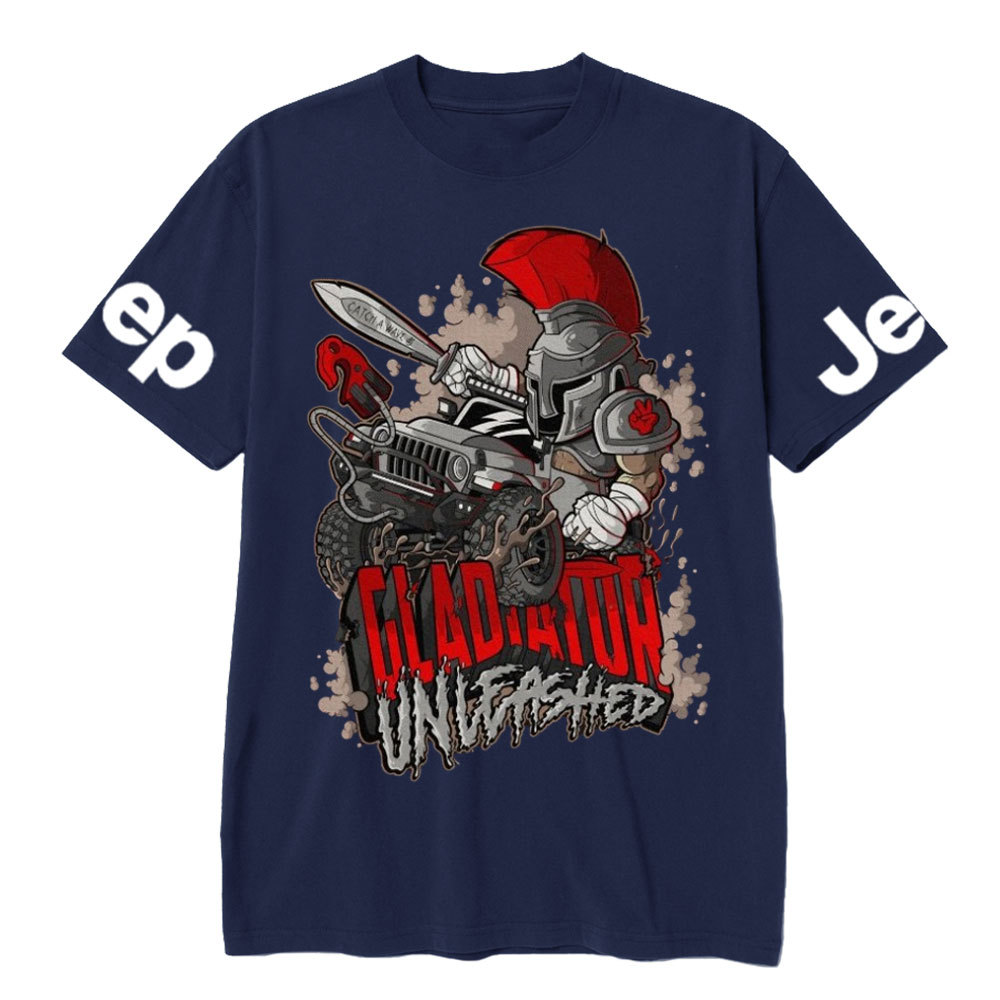 Jp Gladiator in a Cartoon Style T-shirt