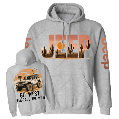 Jp Go West, Embrace the Wild Casual Hoodie