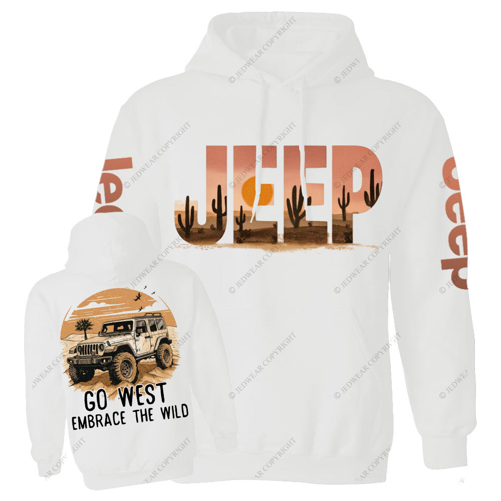 Jp Go West, Embrace the Wild Casual Hoodie