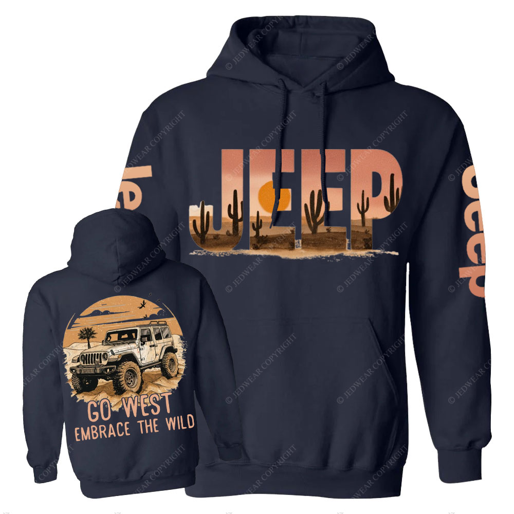 Jp Go West, Embrace the Wild Casual Hoodie