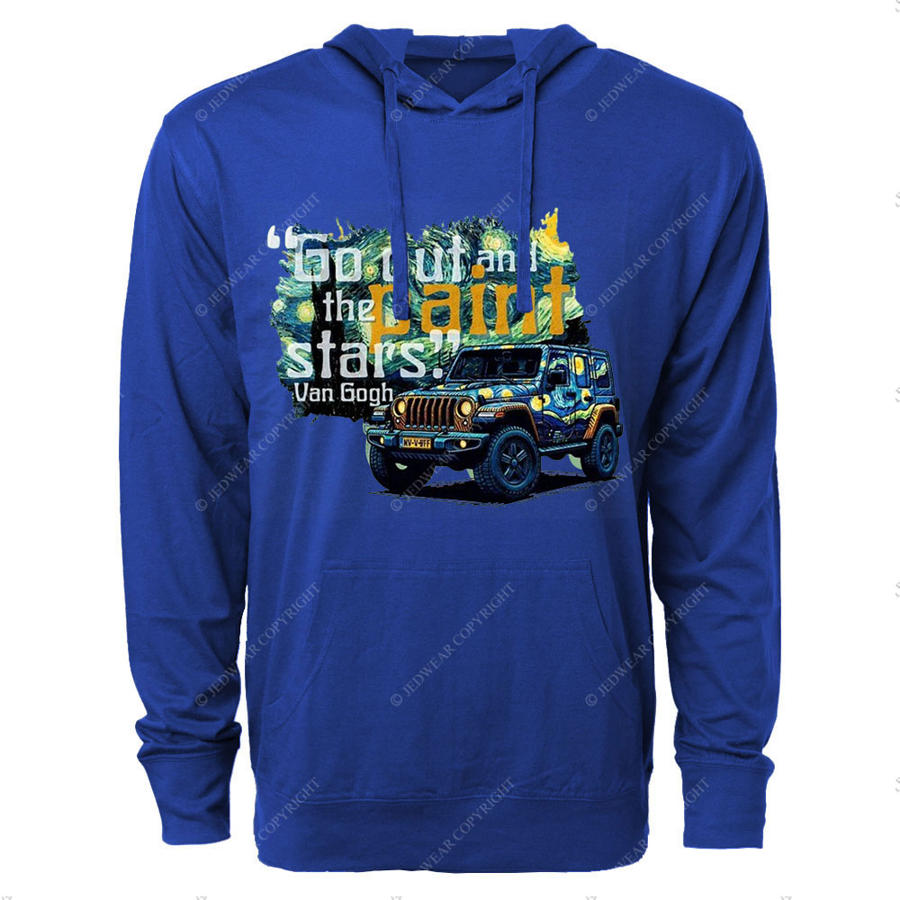 Go Out and Paint Stars with Jp Oversized Lightweight Hoodie