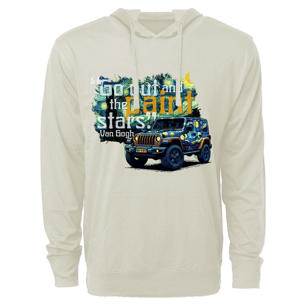 Go Out and Paint Stars with Jp Oversized Lightweight Hoodie