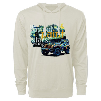 Go Out and Paint Stars with Jp Oversized Lightweight Hoodie