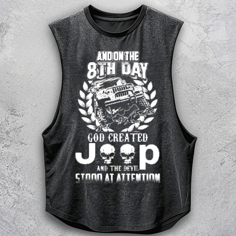 God Created Jp The Devil Stood at Attention Men's Tank