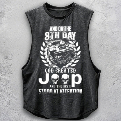 God Created Jp The Devil Stood at Attention Men's Tank