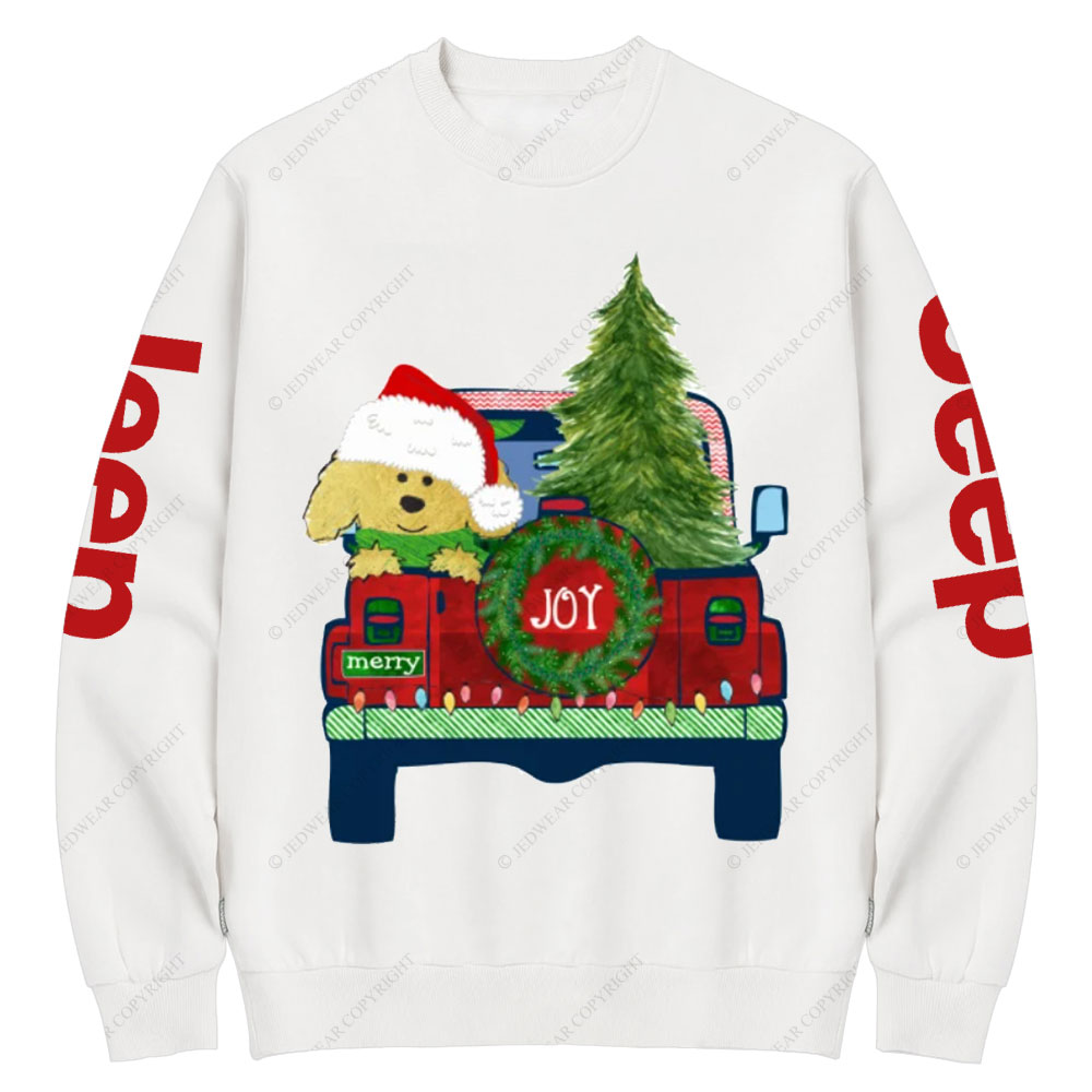Cute Golden Doodle Dog Christmas Jp Crew Neck Sweatshirt